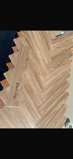 Visgraat Klikvloer – 6 mm incl. ondervloer – 0,5 mm slijtage, Huis en Inrichting, Ophalen, Bruin, Nieuw, Minder dan 10 m²