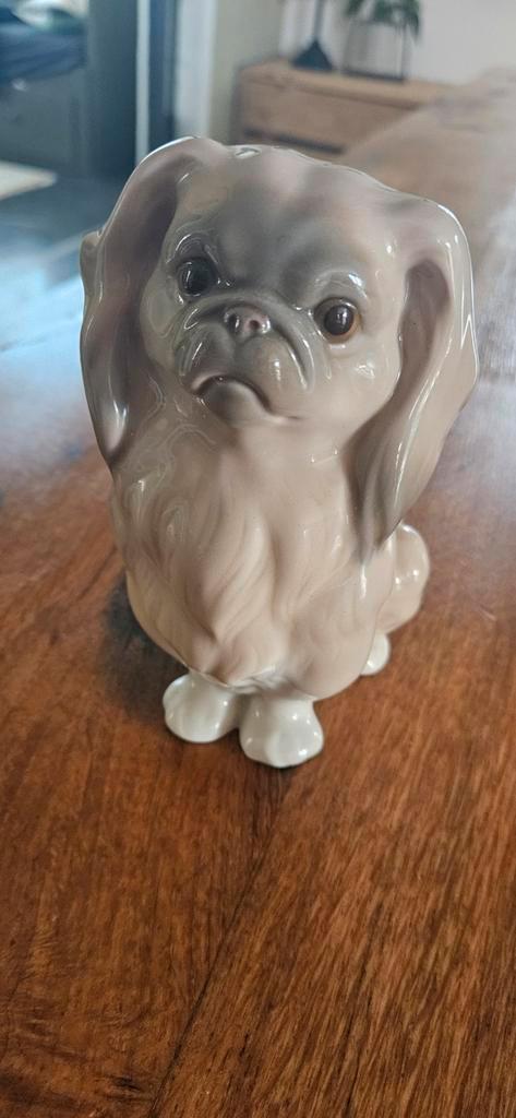 Lladro Pekinees Beeld #4641 - Origineel & Onbeschadigd, Antiek en Kunst, Antiek | Porselein, Ophalen of Verzenden