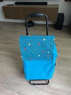Boodschappen trolley / boodschappentas op wielen – blauw, 30 cm of meer, Blauw, Nieuw, Ophalen of Verzenden