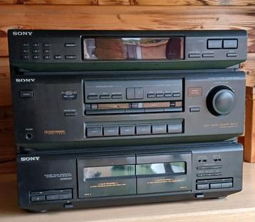 Stereo Set Versterker + Dubbel Cassette Subwoofer Surround  beschikbaar voor biedingen