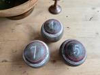 3 oude houten ballen, Ophalen of Verzenden