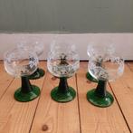 Lucky Vintage Franse  Roemer glazen met Druivenmotief - Set, ., Overige typen, Ophalen of Verzenden, Zo goed als nieuw