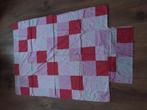 Dekbedovertrek voor baby ledikant patchwork roze/rood/wit, Ophalen of Verzenden, Zo goed als nieuw, Meisje, Dekbedovertrek
