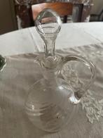 Kristallen kannetje met glazen dop / 22,5 cm hoog, Ophalen of Verzenden