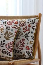Nature jacquard kussen, Ophalen of Verzenden, Nieuw, Geel, Vierkant
