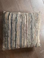 Lederen Kussen Søstrene Grene 60x60, Ophalen of Verzenden, Nieuw, Beige, Vierkant
