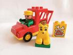 Duplo vintage 2661 dierentransport met auto en tijger, Kinderen en Baby's, Speelgoed | Duplo en Lego, Duplo, Gebruikt, Ophalen of Verzenden