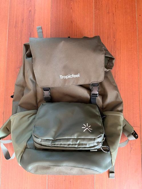 Tropicfeel SHELL Rugzak + Toebehoren (Groen, 20L -> 42L), Sieraden, Tassen en Uiterlijk, Tassen | Rugtassen, Zo goed als nieuw