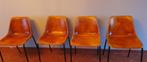 Industriele kuipstoelen 4x, Huis en Inrichting, Stoelen, Ophalen, Gebruikt, Overige kleuren, Vier