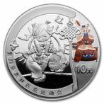 2008 China Silver Proof ¥10 Olympic Games: Goat Jumping, Ophalen of Verzenden, Zilver
