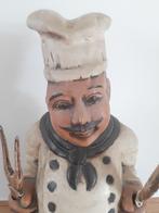 Houten kok, Verzamelen, Beelden en Beeldjes, Ophalen, Zo goed als nieuw, Mens