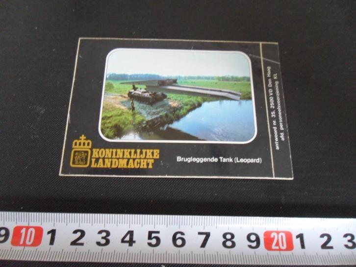 sticker Leger Landmacht Brugleggende Tank Leopard, Verzamelen, Stickers, Zo goed als nieuw, Bedrijf of Vereniging, Ophalen