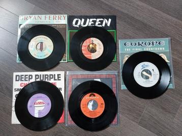Rock classics singles (5 stuks) beschikbaar voor biedingen