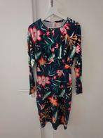 Zara Jurk met Bloemenprint - Maat M, Kleding | Dames, Jurken, Maat 38/40 (M), Blauw, Zara, Ophalen of Verzenden