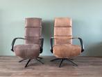 Twee nette bruine relax fauteuils / relax stoelen modern, Huis en Inrichting, Fauteuils, Ophalen, Nvt, Nvt, Nvt