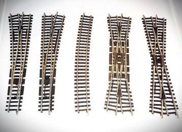 Marklin slanke wissel/kruising K-rail 2271-2274-2275-2257 beschikbaar voor biedingen