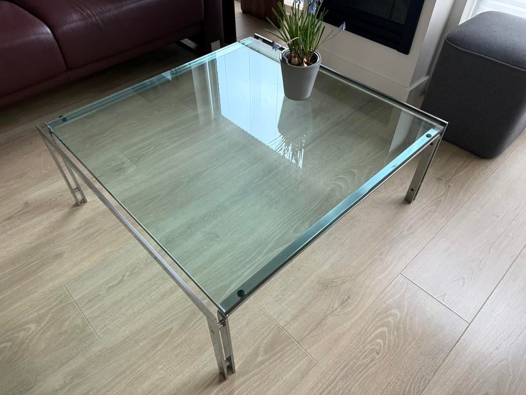 Metaform M1 salontafel 90x95cm, Huis en Inrichting, Tafels | Salontafels, Ophalen, 100 tot 150 cm, 50 tot 100 cm, Zo goed als nieuw