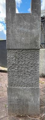 Hardstenen Waterzuil - Tuinbeeld, Ophalen, Zo goed als nieuw, Steen, Abstract beeld