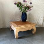 Opium salontafel - massief teakhout - 70 x 70 cm – TTM Wonen, 50 tot 100 cm, Www.ttmwonen.nl, Nieuw, Landelijk