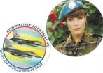 Koninklijke Luchtmacht -2 sticker rond ca. 8 -10cm € 0,60, Verzenden, Luchtmacht, Nederland, Overige typen