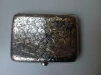 Antieke zilveren sigarettendoos(1898)met inscriptie golfclub, Antiek en Kunst, Antiek | Goud en Zilver, Ophalen of Verzenden, Zilver