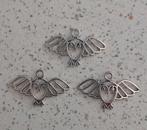 Metalen uil bedels, Ophalen of Verzenden, Nieuw, Bedel