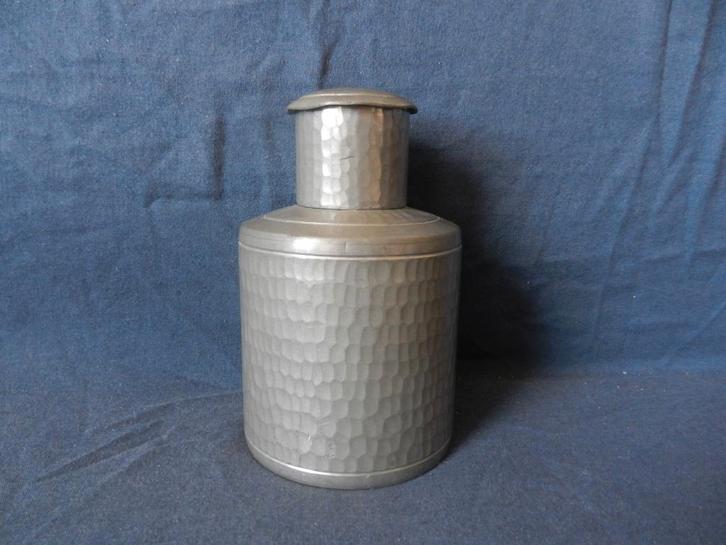 Fraai theebus Banka tin Indonesië schubversiering Deco-stijl, Antiek en Kunst, Antiek | Tin, Ophalen of Verzenden