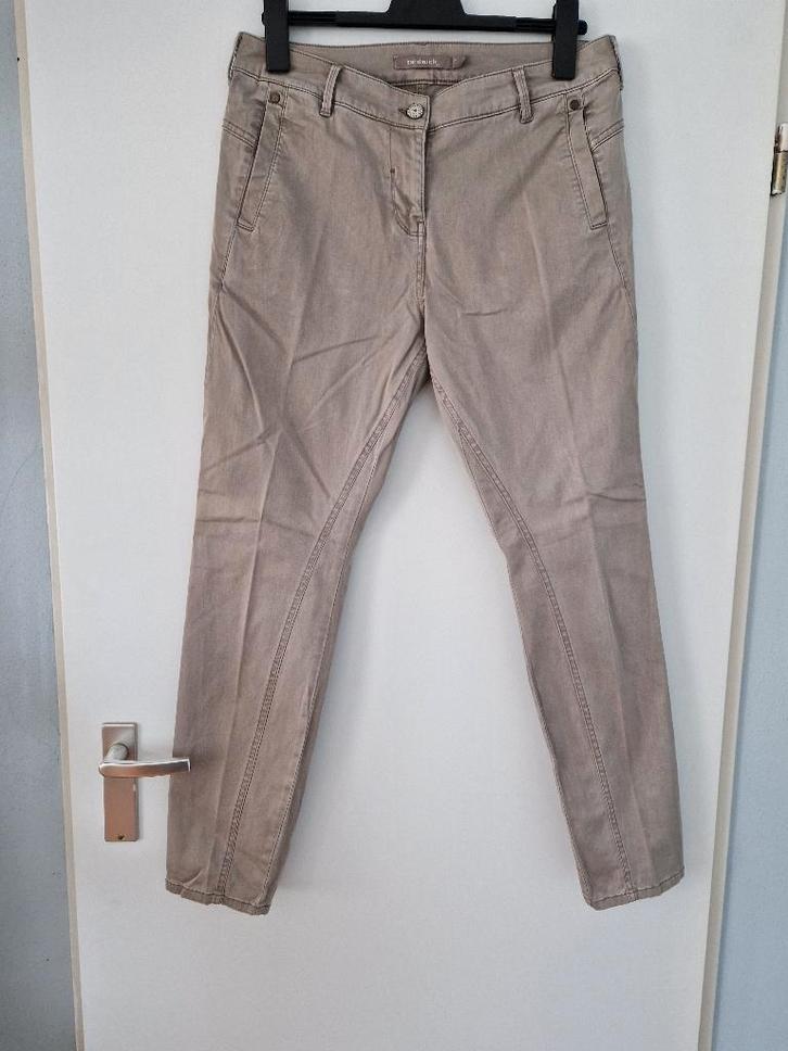 Sandwich broek maat 40, Kleding | Dames, Broeken en Pantalons, Zo goed als nieuw, Maat 38/40 (M), Grijs, Lang, Ophalen