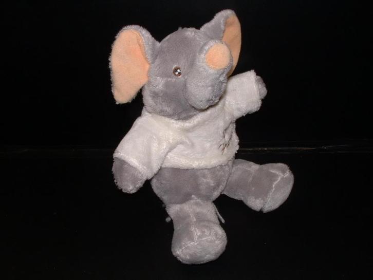 KOPPEN OLIFANT GOOD FRIENDS KLEIN VELOURS GRIJS ME, Kinderen en Baby's, Speelgoed | Knuffels en Pluche, Nieuw, Overige typen, Verzenden