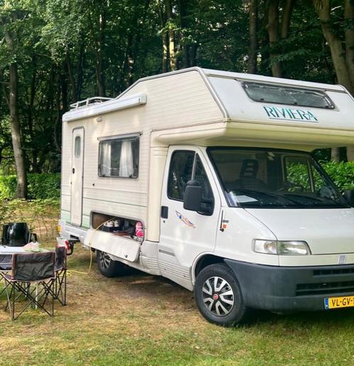Nette Fiat Ducato 230 1.9 TD Riviera camper 4 personen, Caravans en Kamperen, Campers, Particulier, Half-integraal, tot en met 4