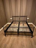 bed 160 x 200, Ophalen, Gebruikt, Blauw, Tweepersoons