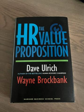 Boek the hr value proposition - Dave Ulrich beschikbaar voor biedingen