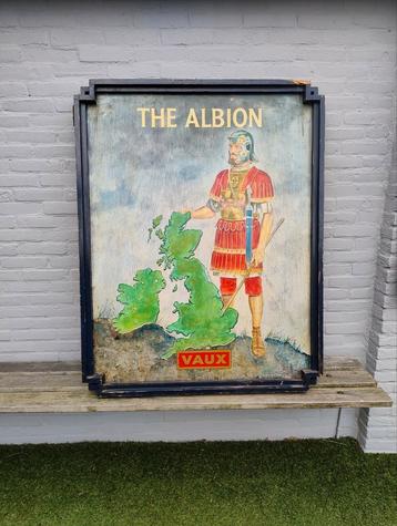 Vintage uithangbord pubsign xl mancave cafe horeca bier , he beschikbaar voor biedingen