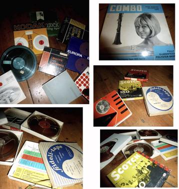 vintage - 26x scotch philips basf recorder bandjes 18cm beschikbaar voor biedingen
