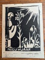 Linosnede '49 J.E. v.d. Berg, Antiek en Kunst, Ophalen of Verzenden