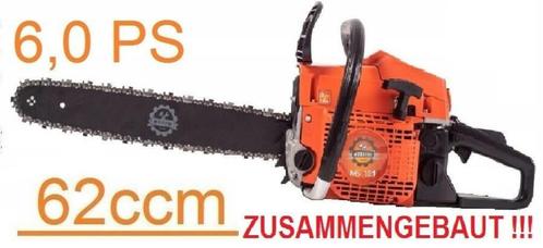 6.0 PK Benzine Motorzaag Kettingzaag in elkaar gebouwd. RTR!, Doe-het-zelf en Verbouw, Gereedschap | Zaagmachines, Nieuw, Kettingzaag