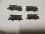 Minitrix Spur N 4teiliges Set Länderbahnwaggons, Gebruikt, Gelijkstroom, Verzenden, Trix