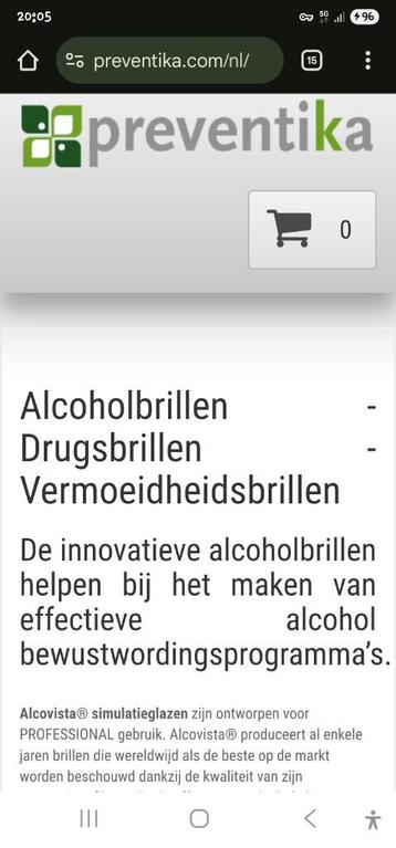 Preventika brillen PREVENTIE TRAINING  beschikbaar voor biedingen