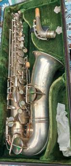 Antieke  Frank Holton altsax, Ophalen, Gebruikt, Alt, Met koffer