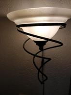 Twee klassieke wandlampen, Huis en Inrichting, Lampen | Wandlampen, Ophalen, Gebruikt, Glas, Modern klassiek