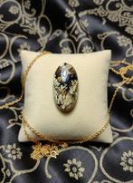 Dendritische Agaat Cabochon - Khorasan, Iran, Zwart, Nieuw, Ophalen of Verzenden, Steen of Mineraal