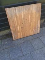 Eiken tafelbladen 80 x80 cm, Doe-het-zelf en Verbouw, Hout en Planken, Ophalen of Verzenden, Gebruikt