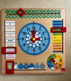 Educatieve houten klok, kalender Goula, Ophalen of Verzenden, Zo goed als nieuw
