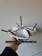 Sauzen carrousel Speelkaarten symbolen, porselein D24xH20cm, Overige typen, Nieuw, Ophalen of Verzenden, Overige stijlen