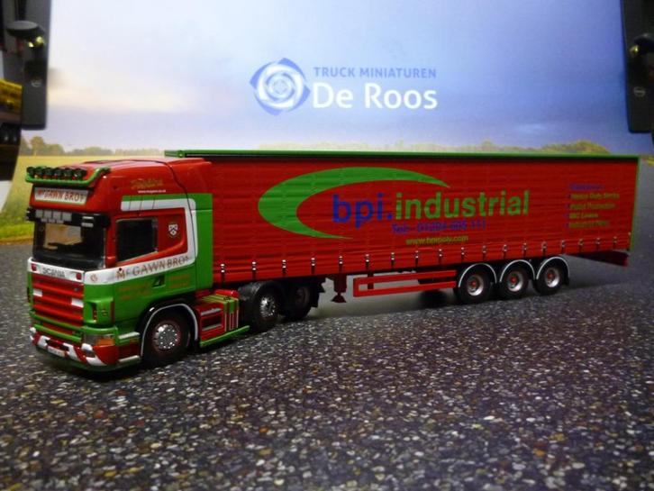 Tekno Scania 164 McGwan & Bros met certificaat, Hobby en Vrije tijd, Modelauto's | 1:50, Nieuw, Bus of Vrachtwagen, Tekno, Ophalen of Verzenden