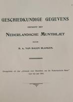 Geschiedkundige gegevens  Nederlandsche muntbiljet 1910, Antiek en Kunst, Antiek | Boeken en Bijbels, Verzenden