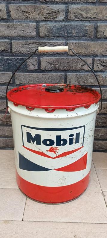 5 US gallon MOBIL olie blik  beschikbaar voor biedingen