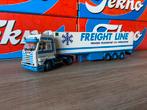 Tekno Scania 143 Freight line, Hobby en Vrije tijd, Modelauto's | 1:50, Ophalen of Verzenden, Bus of Vrachtwagen, Zo goed als nieuw