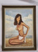 vintage naakt 70er ``slanke brunette`` xl, Verzamelen, Retro, Ophalen, Huis en Inrichting