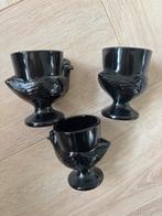 ZWARTE EIERDOPJES KIP FRANS VINTAGE, Ophalen of Verzenden, Zo goed als nieuw, Overige stijlen, Overige typen